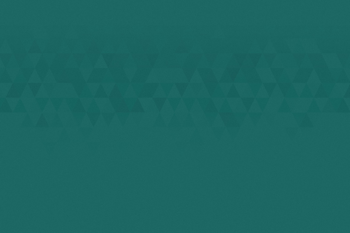 Arrière plan vert avec pluie de triangles sombres vaguement visibles à l'horizon